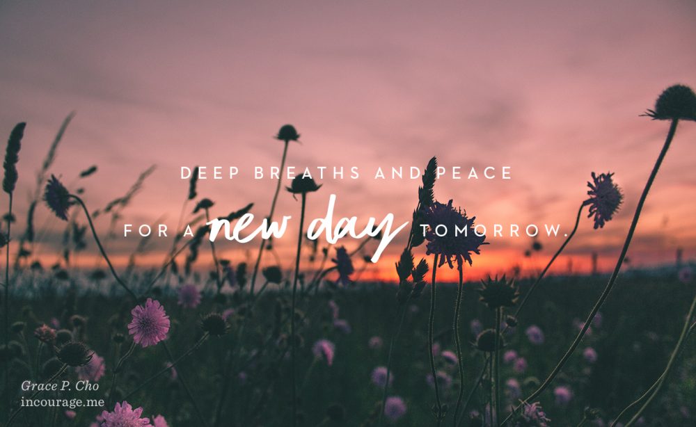 Peace for a New Day Tomorrow – (in)courage