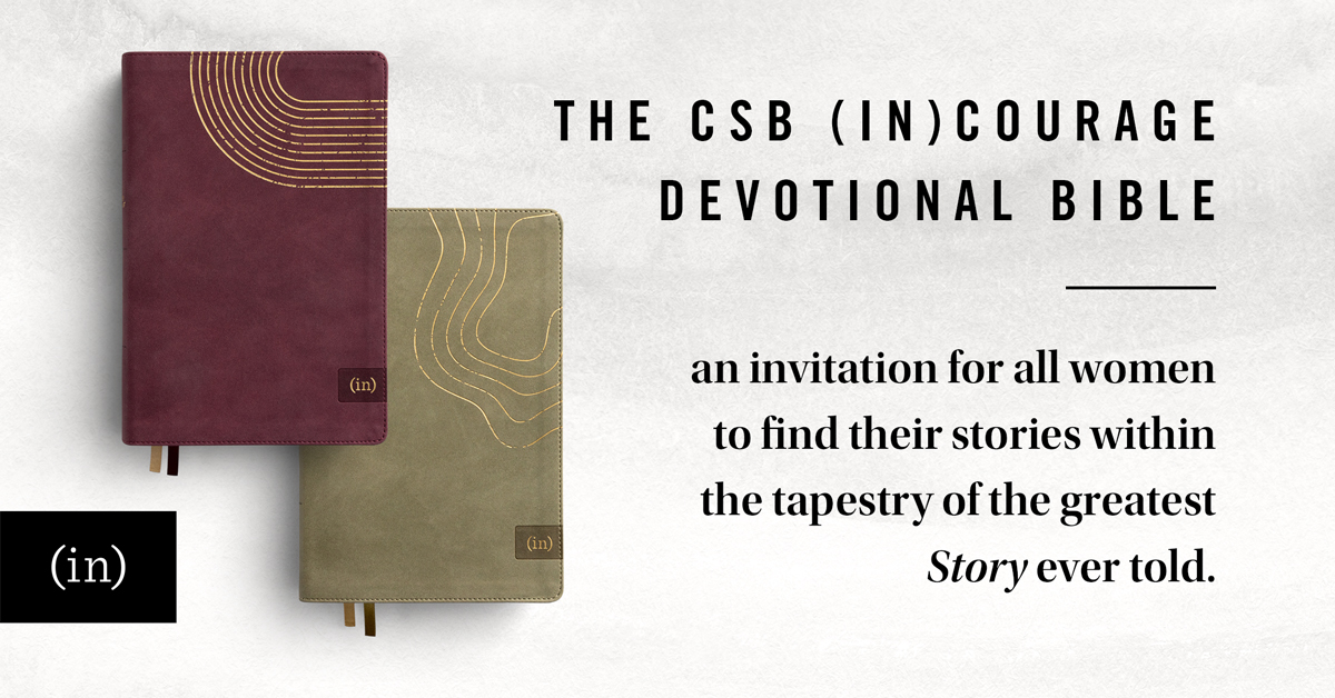 The CSB (in)courage Devotional Bible is an invitation for all women to find their stories within the tapestry of the greatest Story ever told.